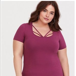 Torrid strappy foxy tee